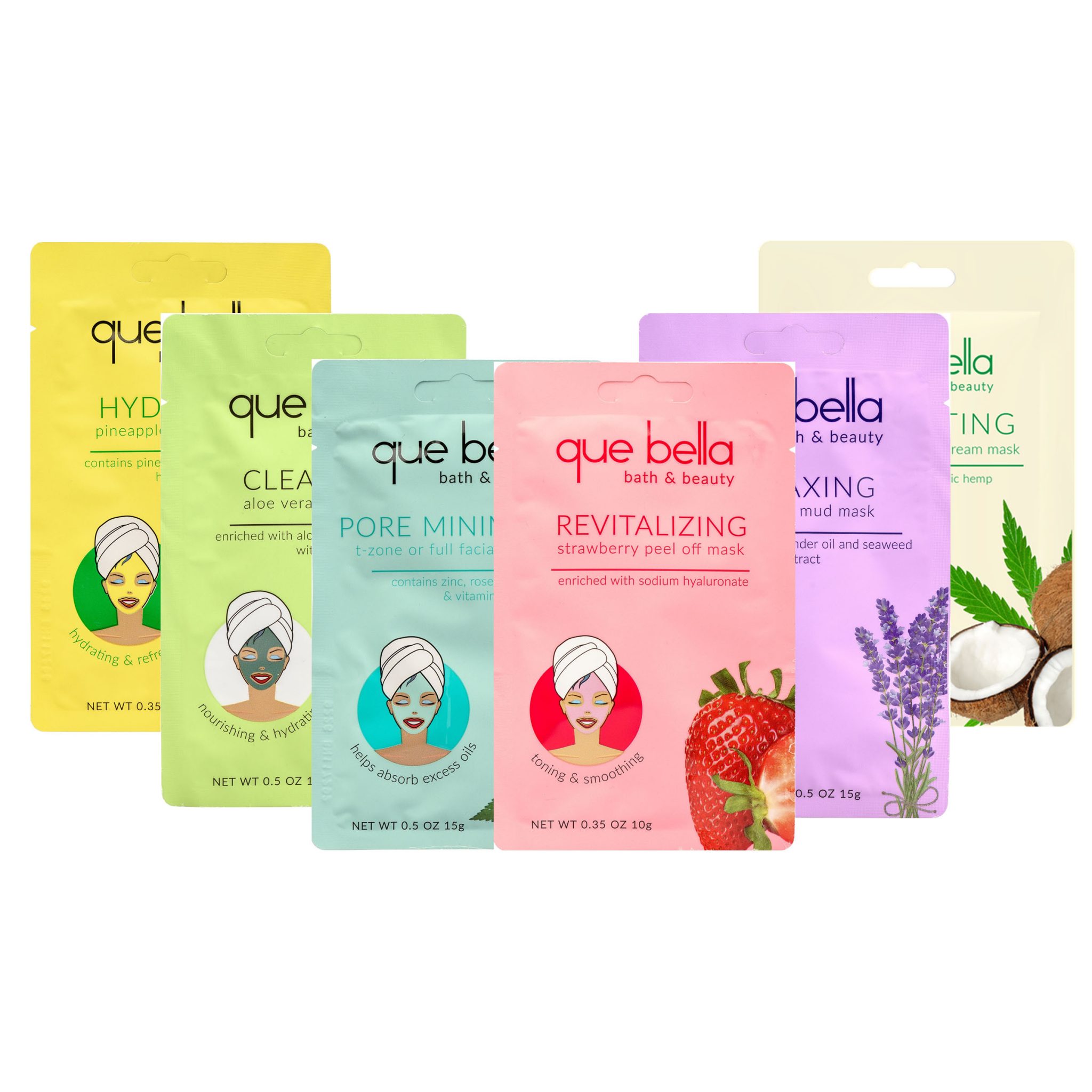 Face Mask Bundles & Peel Off Face Mask Packs - Que Bella Beauty