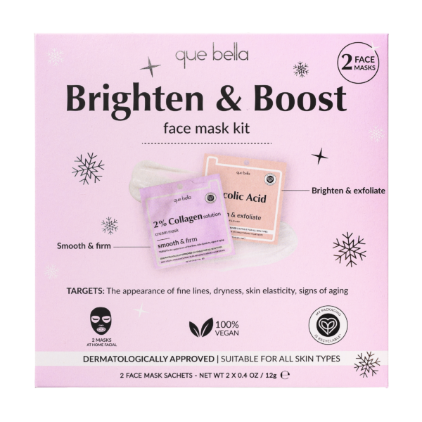 Que Bella Holiday Brighten & Boost Face Mask Gift Set