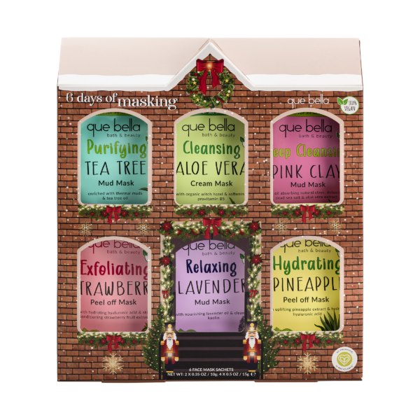 Que Bella Holiday House Face Mask Gift Set