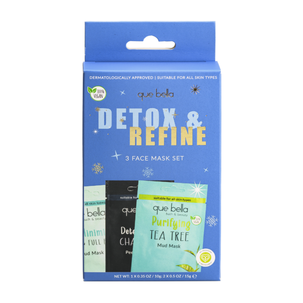 Que Bella Holiday Detox & Refine Face Mask Gift Set